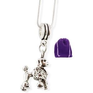 Poodle Dog Pet Canine Snake Chain Necklace